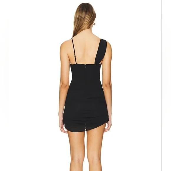 New! Majorelle X Revolve Black Teagan Mini Dress Size XS - Picture 4 of 16